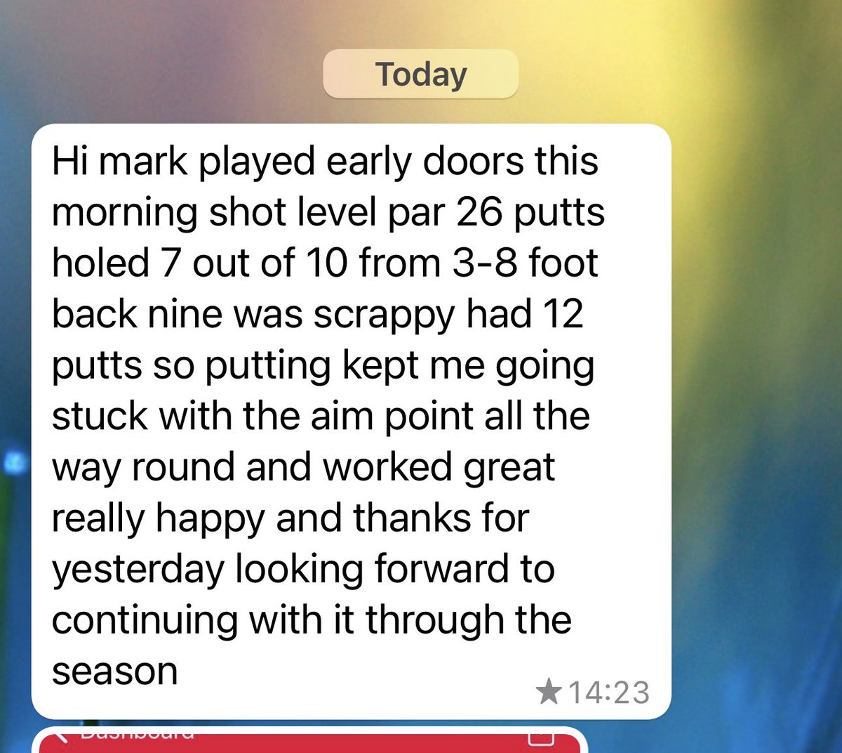 markbentleygolf's tweet image. Learned AimPoint Express at Forest Pines yesterday, takes 26 putts today 🔥#aimpointgolf #makeeverything #aimpointcoach #puttingcoach