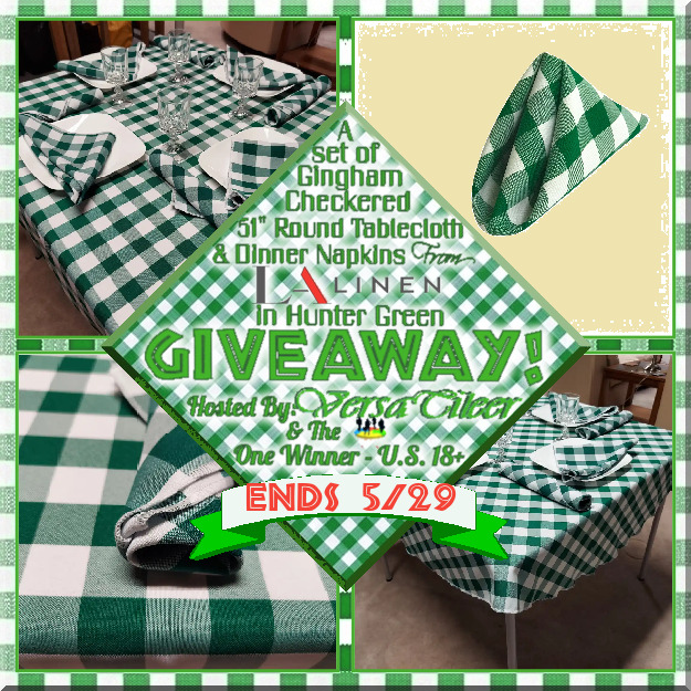 arainofthought's tweet photo. Gingham Checkered Tablecloth with Table Napkins from LA Linen #Giveaway! @lalineninc @Versatileer - A Rain of Thought https://t.co/ByUzztJKUU
#MothersDay #MothersDayGiftGuide #GiftsforHer #GiftsForHim #ProductReviews #PRFriendly #lalineninc #checkered #tablecloth  #Sweepstakes https://t.co/wu8fog26JJ