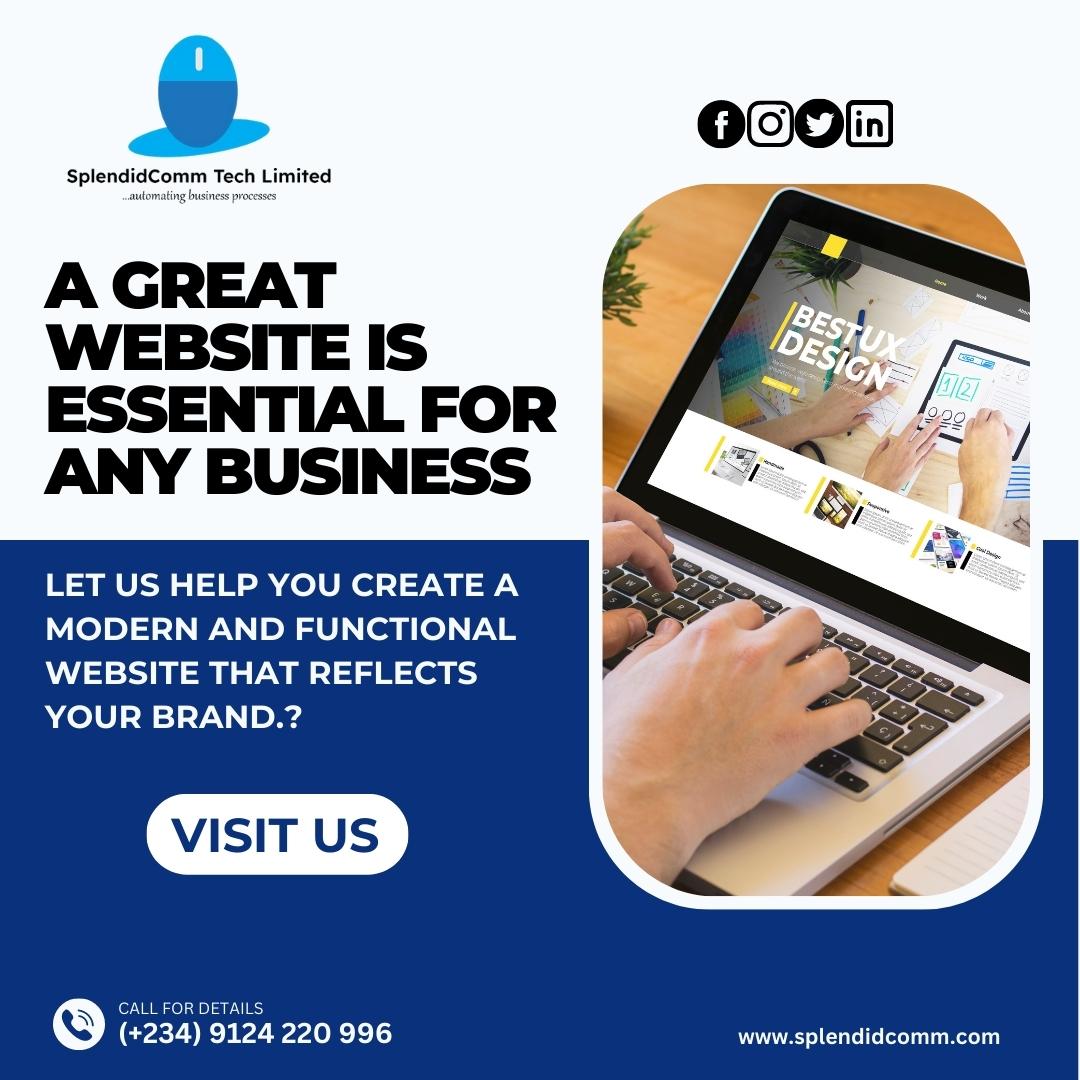 Splendidcomm_t's tweet photo. 📷📷 A great website is essential for any business! 📷 Let us help you create a modern and functional website that reflects your brand. 

#webdesign #websitedevelopment #digitalmarketing #onlinemarketing #branding #smallbusiness #entrepreneur #webdevelopment #marketingtips https://t.co/GWXuLSHrJ3