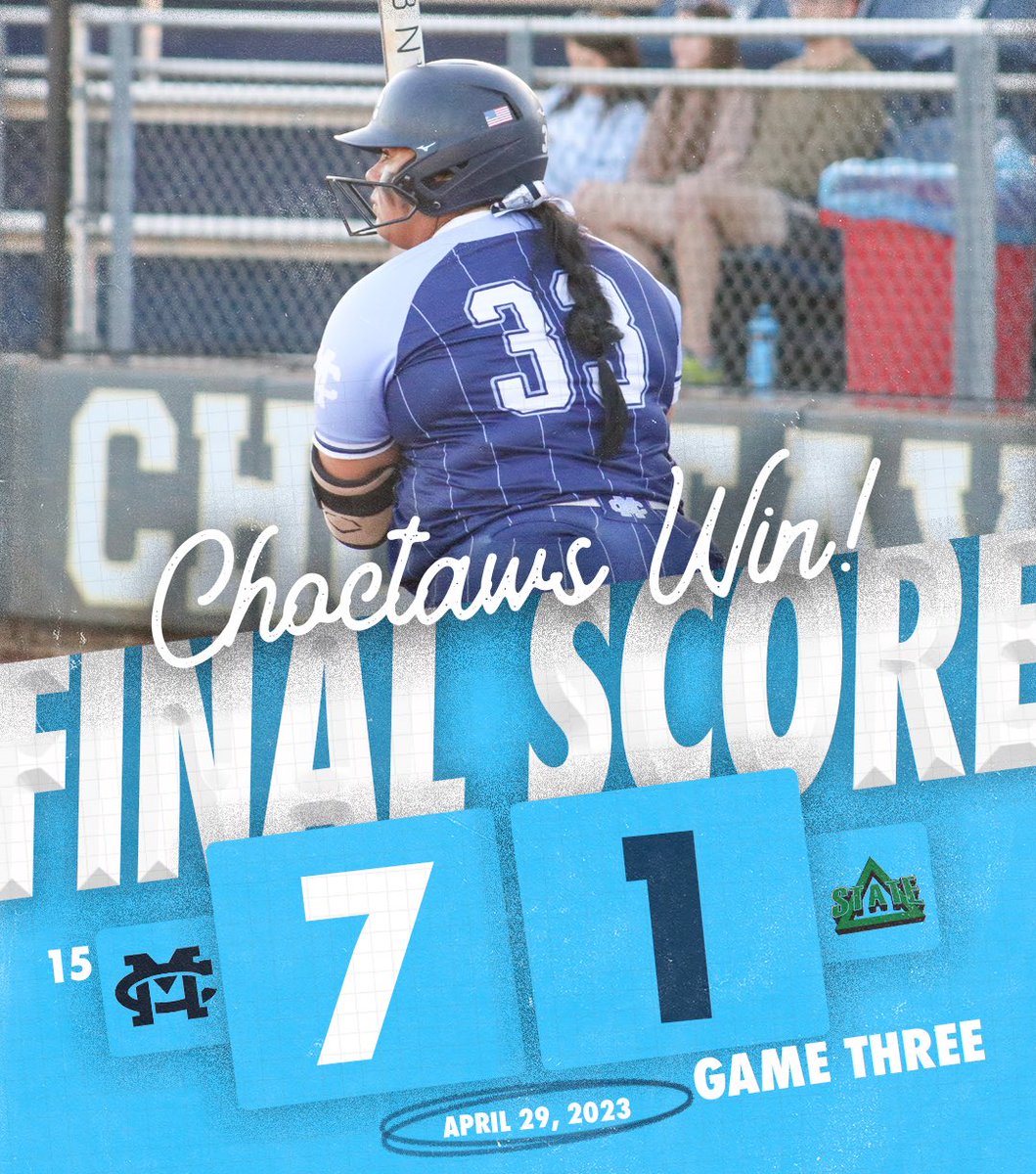 SENIOR DAY DUB!!

Lady Choctaws get the 7-1 win over Delta State to complete the three game sweep!