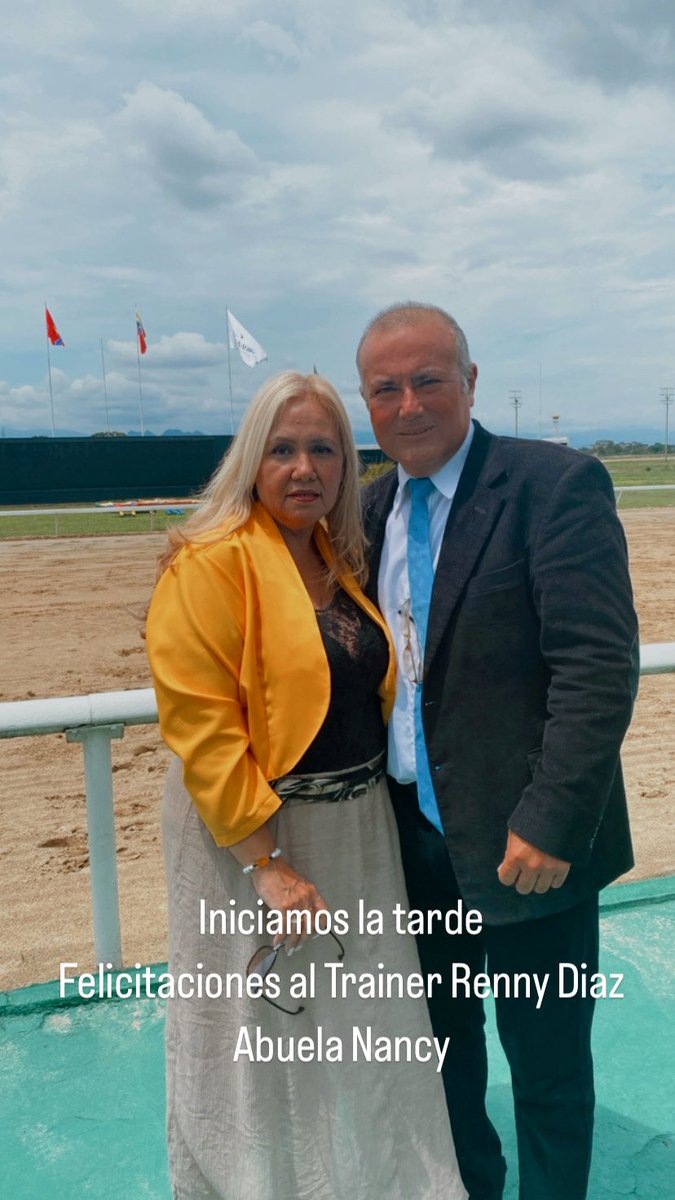 elyaquein's tweet photo. HINAVA 1ra de la tarde
Felicitaciones al Trainer @trainerRDIAZ triunfo de ABUELA NANCY. https://t.co/17qjVbmhhc