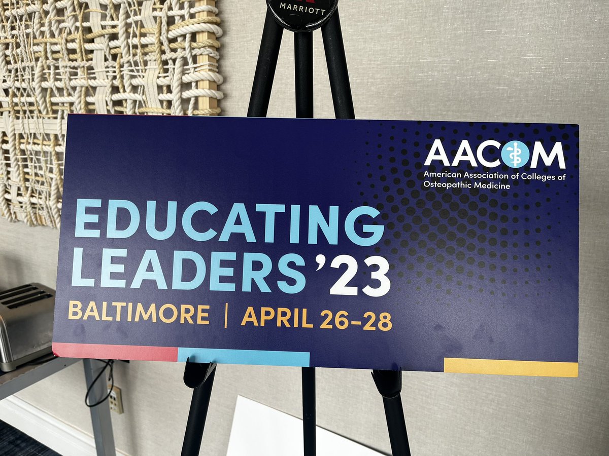 Great conference last week @AACOMmunities #aacom2023 #educatingleaders