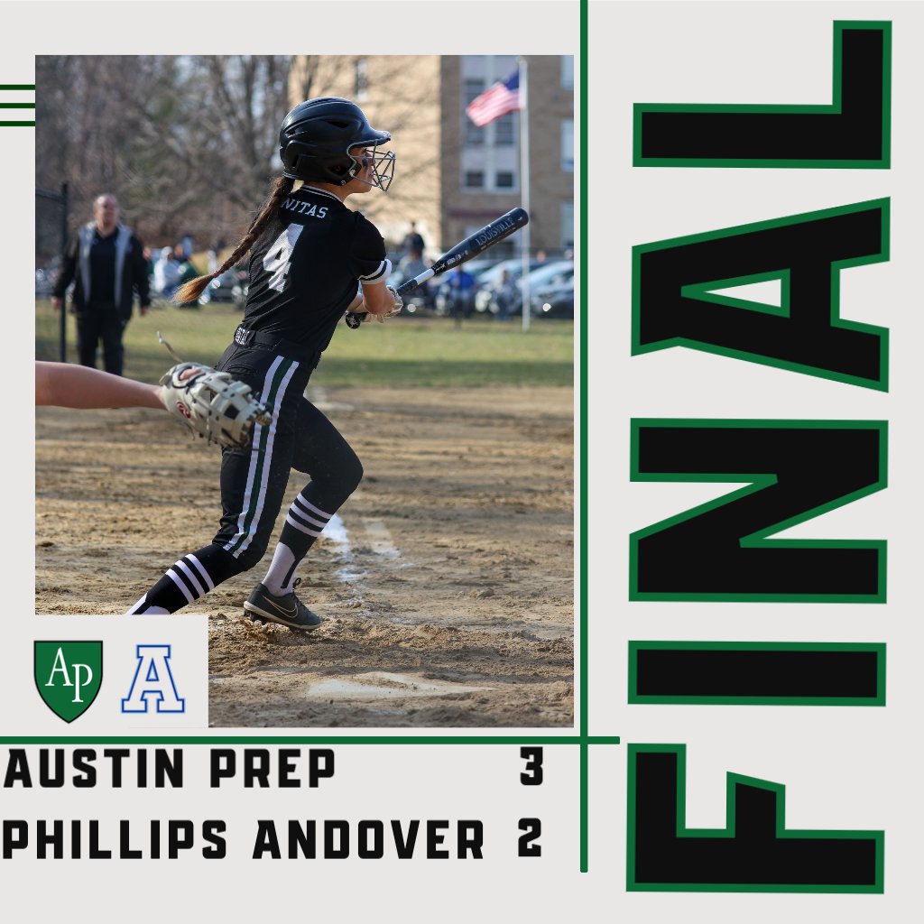 Final: <a href="/AustinprepSB/">AustinPrepSB</a> takes game one of the doubleheader by a score of 3-2. Juliana Iannibelli with 2 RBIs and Alana DeLuties scored the winning run in the 5th inning #Unitas #WinningCulture <a href="/GlobeSchools/">Boston Globe Schools</a> @BostonHeraldHS