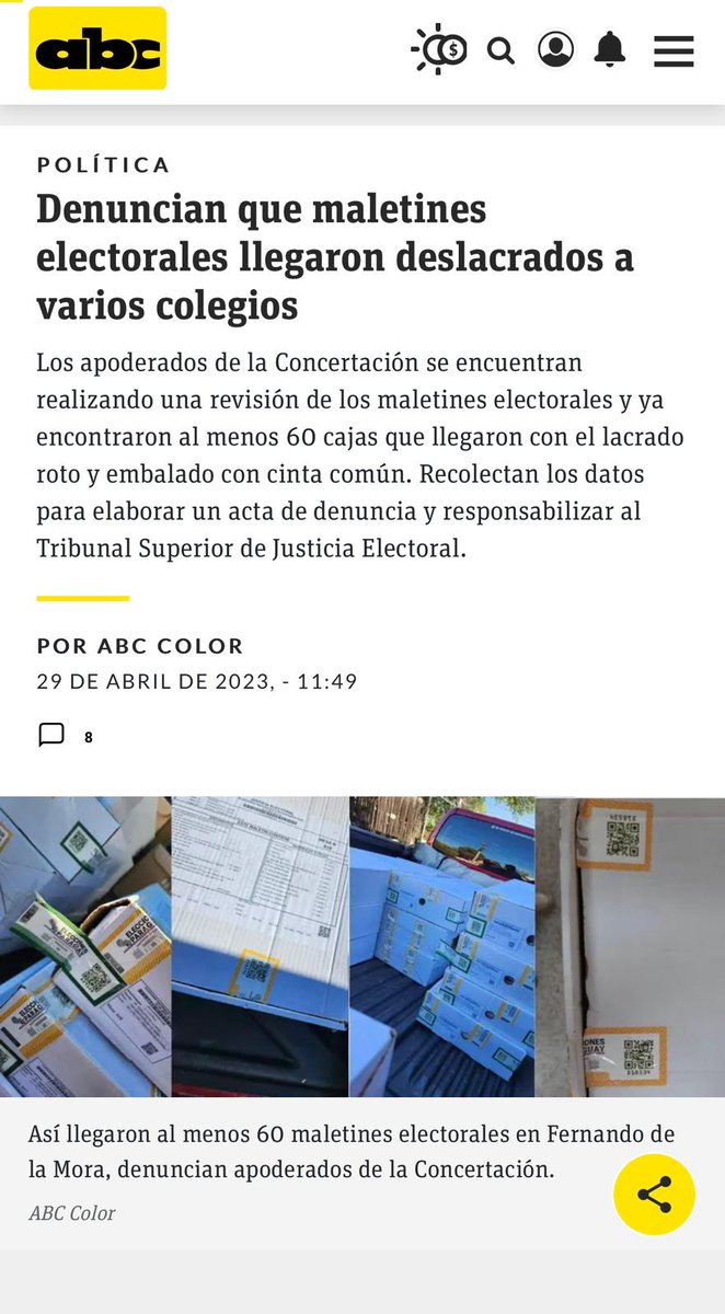 Los maletines de la desesperación cartista.