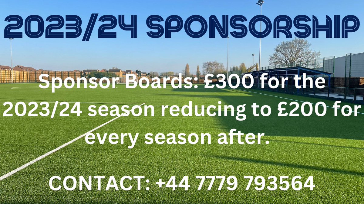 Bottesford Town FC on Twitter "🚨 2023/24 SPONSORSHIP OPPORTUNITIES🚨 We