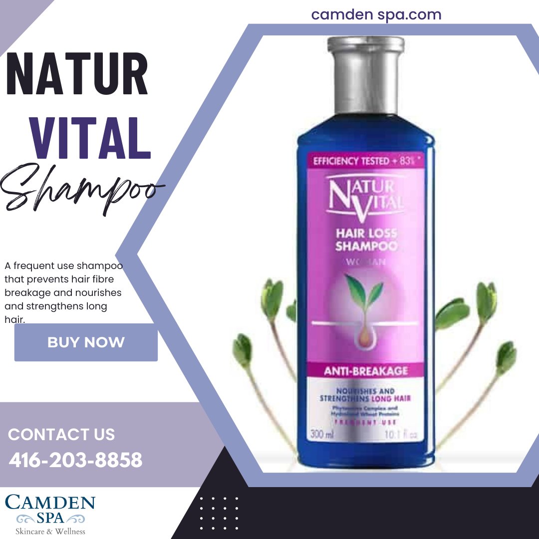 CamdenSpa's tweet image. Natur Vital 
Hair Loss Shampoo Woman

A frequent use shampoo that prevents hair fibre breakage and nourishes and strengthens long hair

 Order now at camdenspa.com
📩: info@camdenspa.com
☎️: 416-203-8858
📞: 647-201-8500 (Whatsapp)

#preventbreakage #hair #maggie821