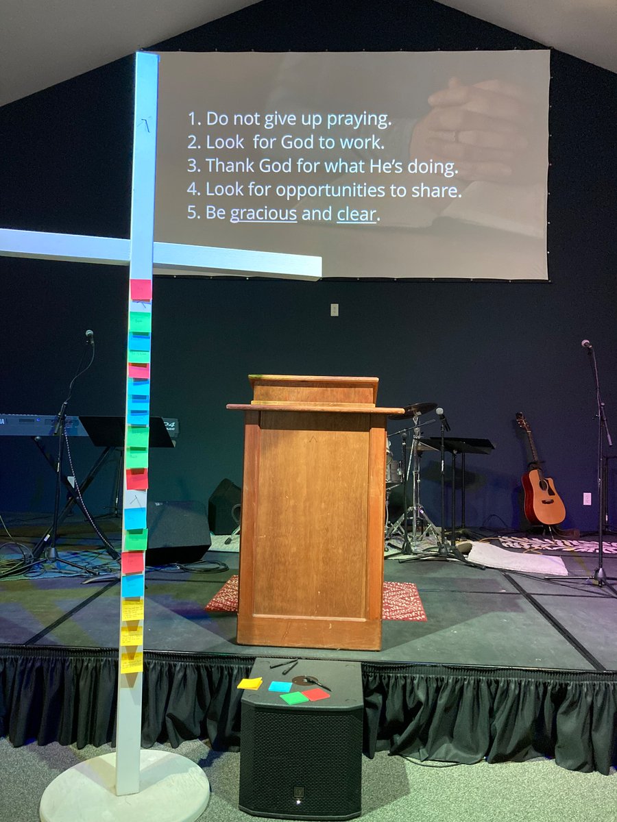 _TheRiverChurch's tweet photo. Our prayer breakfast this morning culminated with a focused time of prayer for individuals we know who are far from God, our prayers informed by Colossians 4:2-6. 

1. Don’t give up
2. See God work
3. Thank Him
4. Look for opportunities 
5. Be gracious and clear https://t.co/KUvEENc8Bu