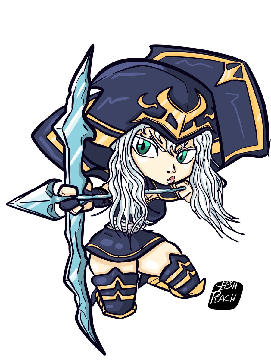 YeeshP's tweet image. &quot;All the world, on one arrow!&quot;
Ashe 10 out of 163
#LeagueOfLegends #LeagueOfLegendsFanArt #fanart #drawing #art #gaming #illustration #doodle #chibiart