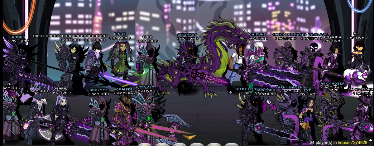 ActiumGuild's tweet photo. My faovrite chaos players in aqw 💜 https://t.co/87Fq4TJ0TZ