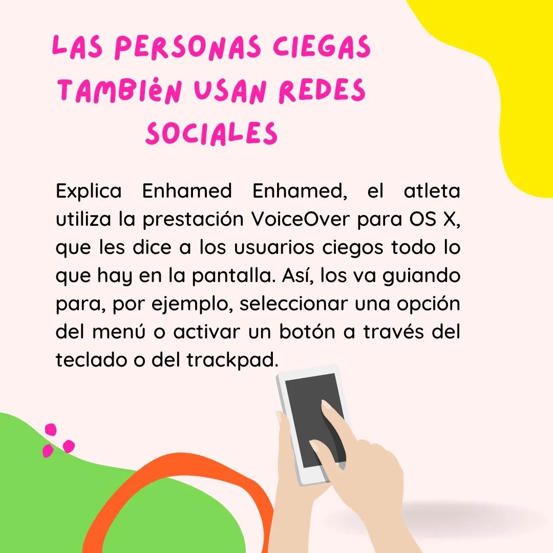 LazosInclusion's tweet photo. Hola #AgentesdeCambio!
Les compartimos nuestro #Sabíasqué? 🤔
- Las #personasciegas y sus #redessociales 📱
Gracias por formar parte de #LazosdeInclusión para una sociedad más inclusiva 🐢
#ldi #PcDV #Inclusión 🐢✨ https://t.co/PUsa61fPqi