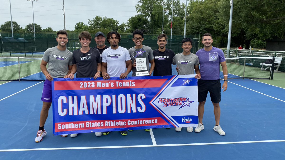 Congrats to <a href="/MGAKnights/">Middle Georgia State Knights</a> on winning the 2023 SSAC Men’s Tennis Championship!