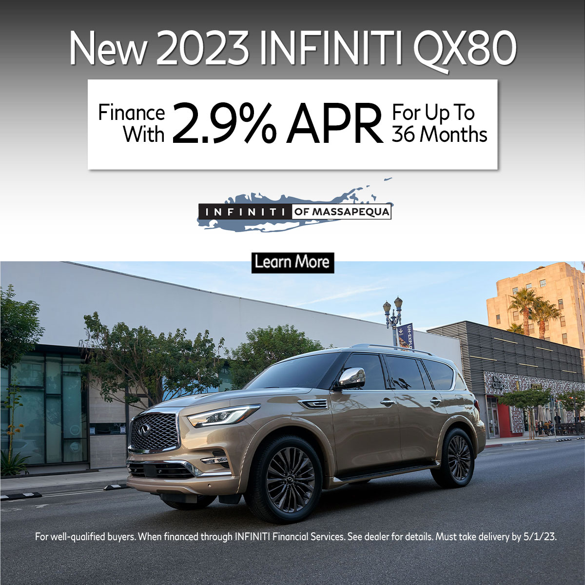 INFINITINY's tweet photo. Now is the time to get a new 2023 QX80 and finance with a 2.9% APR! Find out more by calling (516) 882-1623 or viewing our inventory: https://t.co/Q8A5q7SPLq
#INFINITI #QX80 #massapequa https://t.co/fGutxzoCgx