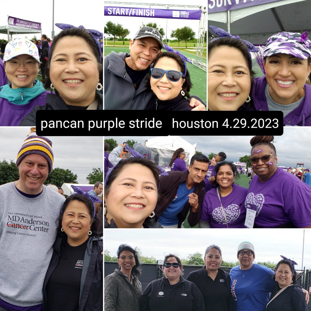 MGEscano's tweet photo. Miss you,  Dad!  It was a cold &amp; amazing day at @PancanHouston #purplestridehouston.  It was nice to meet folks from @MDAndersonNews, hear @DrShubhamPant talk on Hope &amp; Optimism.  Great to see @MSN_RNLiliana, @DanZhaoMD &amp; Dr. Frumowitz who had an amazing team.
#endcancer https://t.co/vh1jYMzrpc