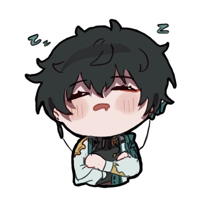 _saphiay's tweet photo. fake dan heng stickers to match marchs 🙇‍♀️ #honkaistarrail #danheng https://t.co/AzDjgo747j