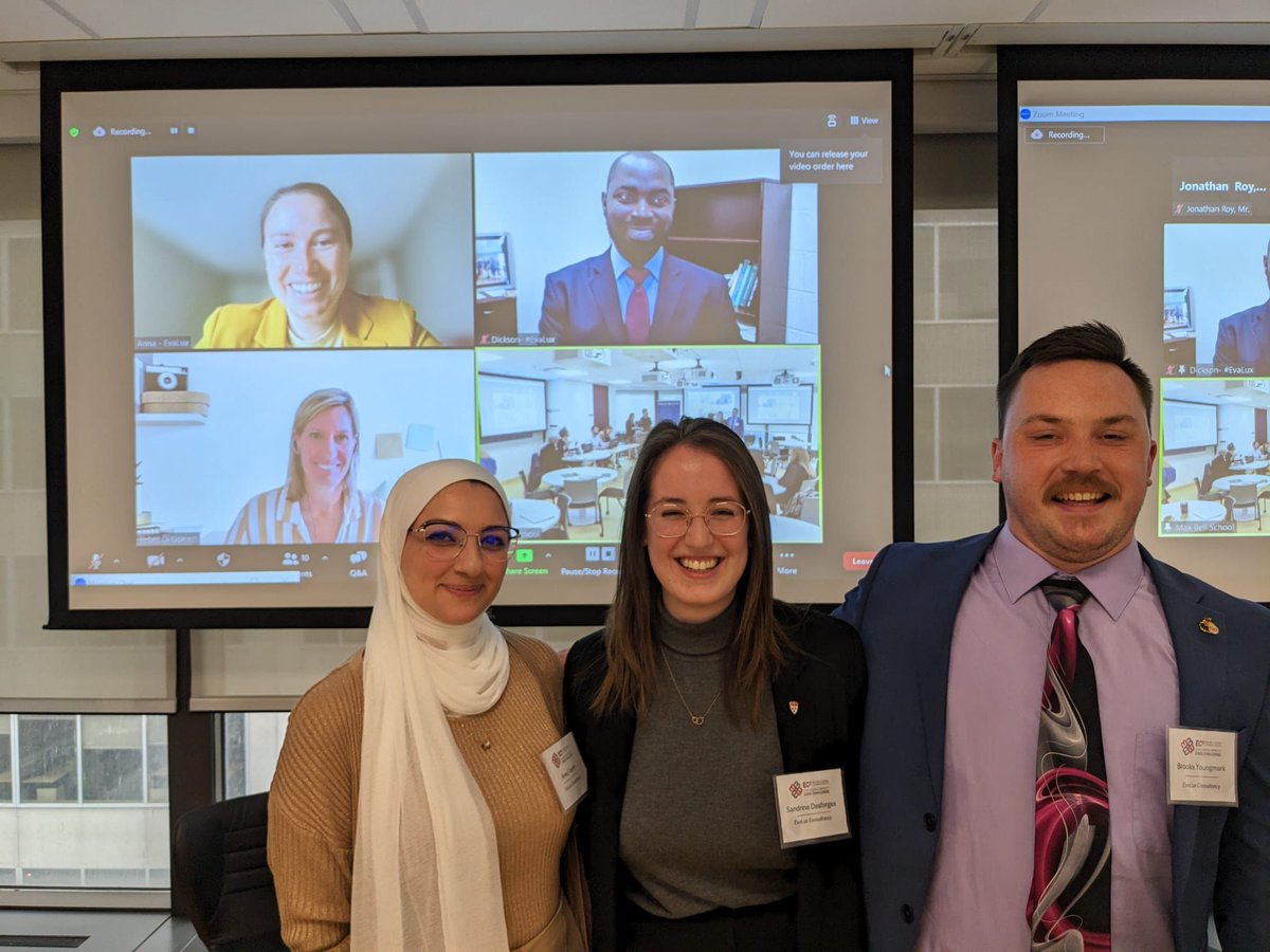 OtienoDickson_'s tweet image. What started like a random group allocation for the @MaxBellSchool challenge quickly turned into friendship and comradeship! I had an incredible time working with friends to design evaluation capacity-building approaches and strategies for a real-life case.
#MaxBellEC3