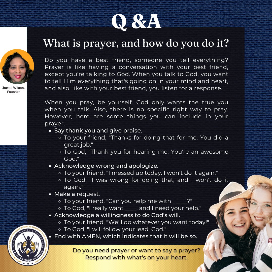 emprepcce's tweet image. Q&amp;amp;A: What is prayer, and how do you do it?

Did you know we have a new website coming? Stay tuned for details.

#christianparents #kidmin #howtopray #prayer #thecceway