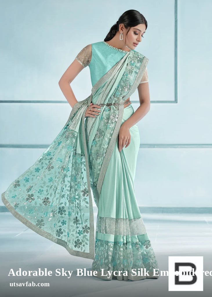 utsavfab's tweet photo. Adorable Sky Blue Lycra Silk Embroidered Work Utsav Sari For Party utsav13139
by UTSAV FAB starting at $85.00. 
whats app at +1 919 590 5389
#utsav #utsavfab #utsavfashion #saree #salwar_kameez #lehenga https://t.co/Q3q4RGAdxV