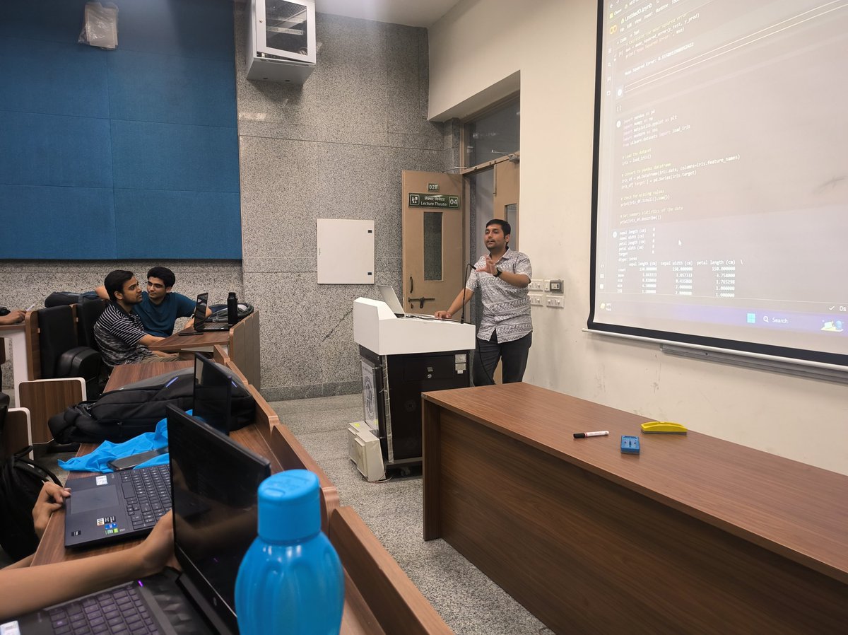 GDSC_NITD's tweet photo. Unleashing the Power of AI/ML with Shriansh and Pratik
The participants delved deep into the world of AI/ML, and left with a newfound sense of inspiration and motivation to explore this exciting field further. 

#Innovation #FutureTech #GameChanger #AI #MachineLearning #GDSC https://t.co/kLM55F9j8H