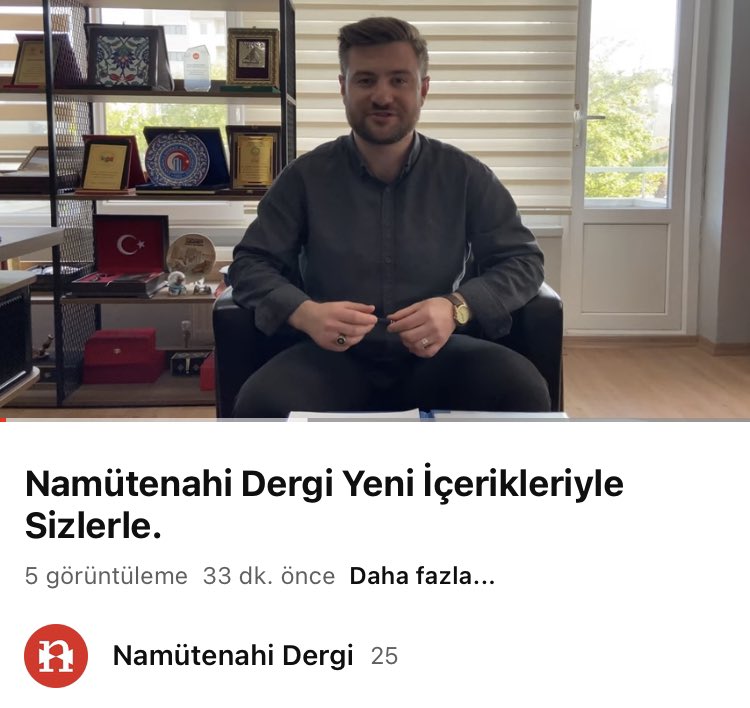 Namütenahi Dergi Yeni İçerikleriyle Sizlerle. youtu.be/IrNGTzSAPYU @YouTube aracılığıyla