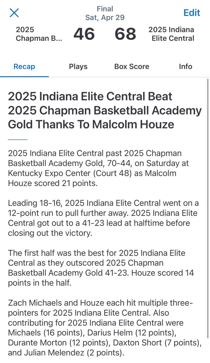 3 🆙 3 down in Louisville, KY at the <a href="/ny2labasketball/">NY2LA Basketball</a> Grassroots Showcase. We Compete, We Learn, &amp; We Win!!! 1 more tomorrow at 3pm to close out session 2 🎯🎯🎯<a href="/Gibbs_Dan_/">Dan Gibbs</a> @USAYouthHoops <a href="/ZT17Hoops/">Zak Tyler</a> <a href="/CourtsideIND/">Courtside Indiana</a> <a href="/Malc956/">Malcolm Houze</a> <a href="/yfm_dari/">d</a> <a href="/Zach__Michaels/">Zachary Michaels</a> <a href="/durante1010/">durante</a> <a href="/jrue_kante11/">Jrue Kanté</a>