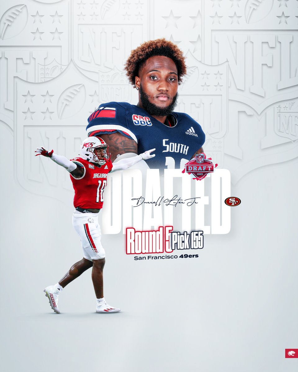 From #OurCity to the league‼️

With the 155th pick of the 2023 NFL Draft, the San Francisco 49ers select... <a href="/Luter01_/">darrell luter</a>  ‼️ ‼️ ‼️

#LEO