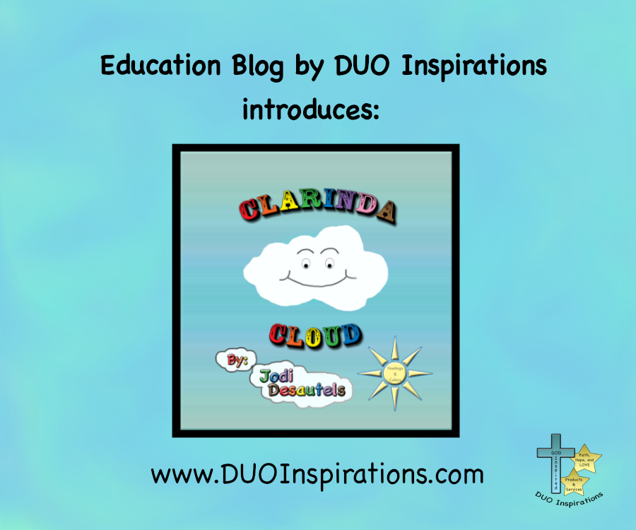 Hi friends.  Clarinda Cloud is a great book for young children.  It helps teach emotions, colors, and even reading.  duoinspirations.com/education-blog… #feelings #emotions #colors #reading #earlyreading #education #homeschool #moms #teaching #learning #ClarindaCloud #DUOInspirations