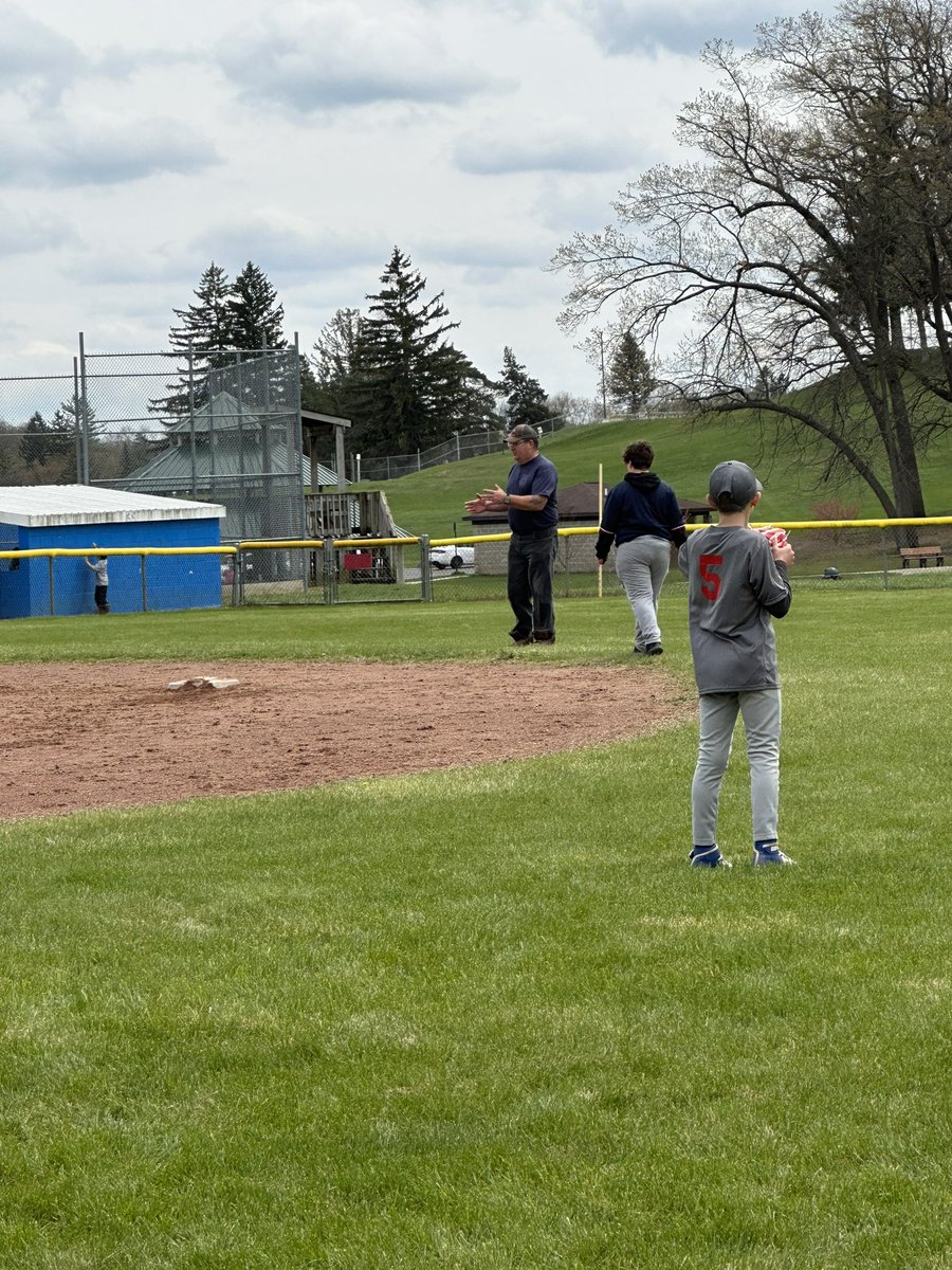 Watching future blue get some on the job training at the local little league game. Nice work young man #futureblue #umpsoftomorrow #littleleague