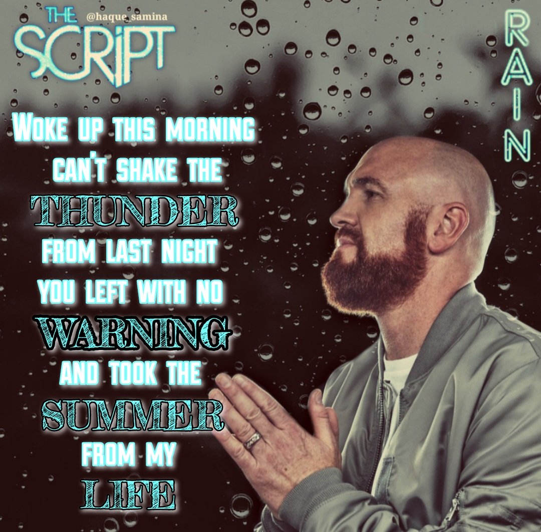 SamScript247365's tweet photo. Woke up this morning can't shake the thunder from the past fortnight ππ we all miss you Mark #TheScriptFamilyForever #Rain βοΈ sending love to all of Mark's loved ones now and always πππ @thescript @TheScript_Danny @glenofthepower https://t.co/1PnFDbHiEB