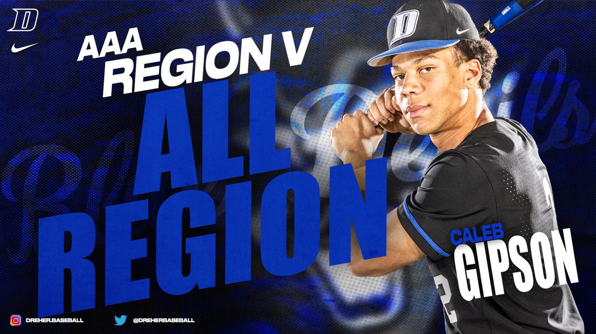 Congratulations Caleb Gipson ⁦⁦<a href="/caleb_gipson11/">Caleb Gipson</a>⁩ on making the 2023 AAA Region V All Region Team! #HornsUp ⁦<a href="/dreherathletics/">Dreher Athletics</a>⁩ ⁦<a href="/dreherbooster/">Dreher Ath Booster</a>⁩ ⁦<a href="/DreherHigh/">Dreher High School</a>⁩