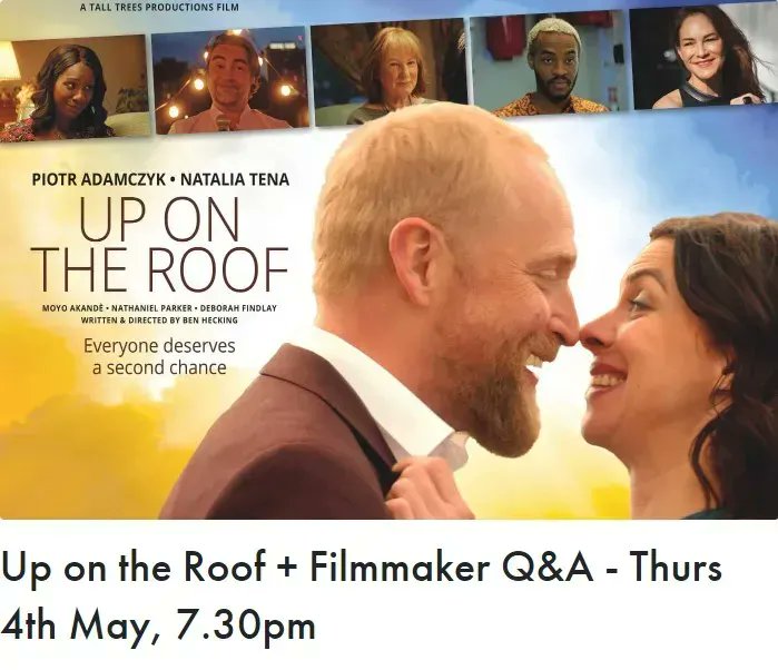 ElectricBham's tweet image. Independent film fans are in for a treat when the whimsical, bittersweet rom-com UP ON THE ROOF with post-film Q&amp;amp;A. Brums own Brian Travers wrote &amp;amp; recorded the title track with Chrissy Hynde before he passed away.  Read our latest blog. Screens 4th May.

bit.ly/UOTRBlogElectr…