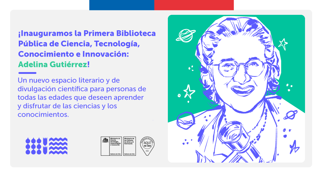 GobiernodeChile's tweet photo. ¡En homenaje a Adelina Gutiérrez, primera astrofísica chilena 🇨🇱! El @min_ciencia inauguró la primera biblioteca de divulgación científica en Santiago con +600 títulos, unida al Sistema Nacional de Bibliotecas Públicas 📚
Más información en 📲 https://t.co/4WFqQGD6pF https://t.co/LNfpPiWNFc