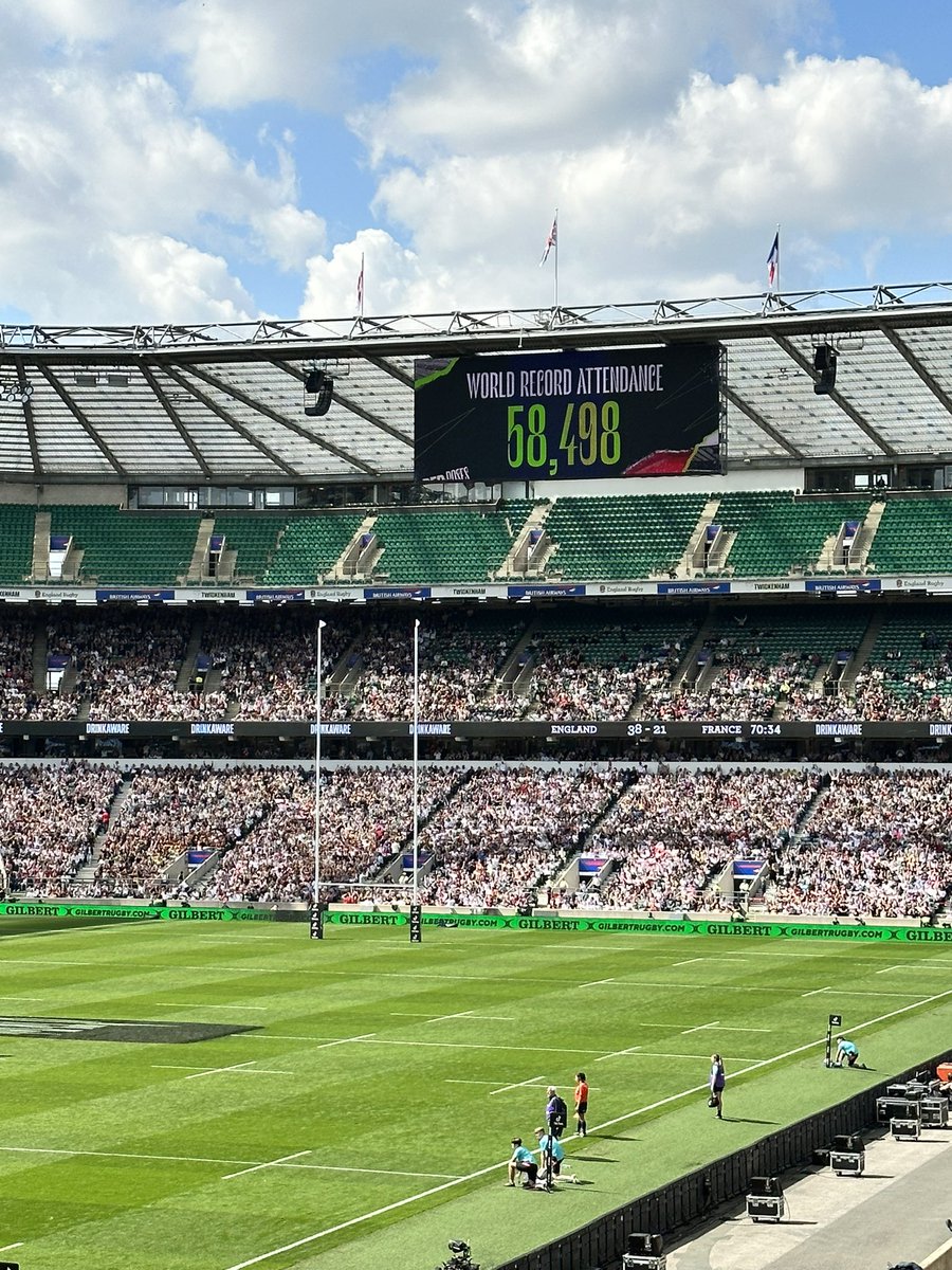 tayler's tweet photo. Amazing day at Twickenham #SixNations to see @EnglandRugby women crowned grand slam winners https://t.co/fMoVDfK2WL