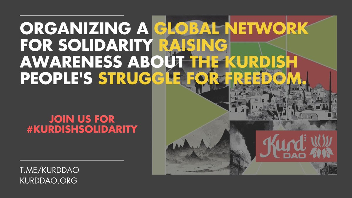🌀Striving for global solidarity with #Kurdistan                                   
Telegram channel t.me/kurddao
➡️ kurddao.org