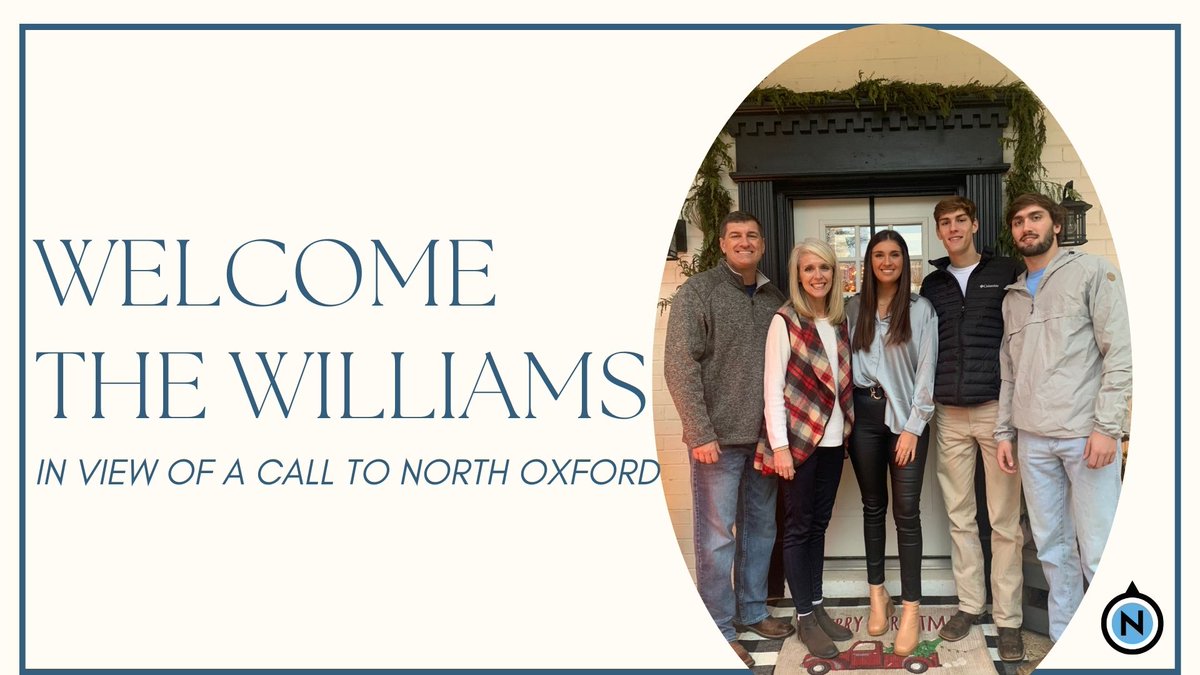 NorthOxfordBapt's tweet photo. Don't forget to stop by and meet our prospective Senior Pastor, Chris Williams, and his family in the Commons anytime this afternoon between 4:00 - 6:00 p.m. Chris will preach in view of a call tomorrow morning in the 10:30am worship service. #NORTHoxford https://t.co/v2uKctOhFp