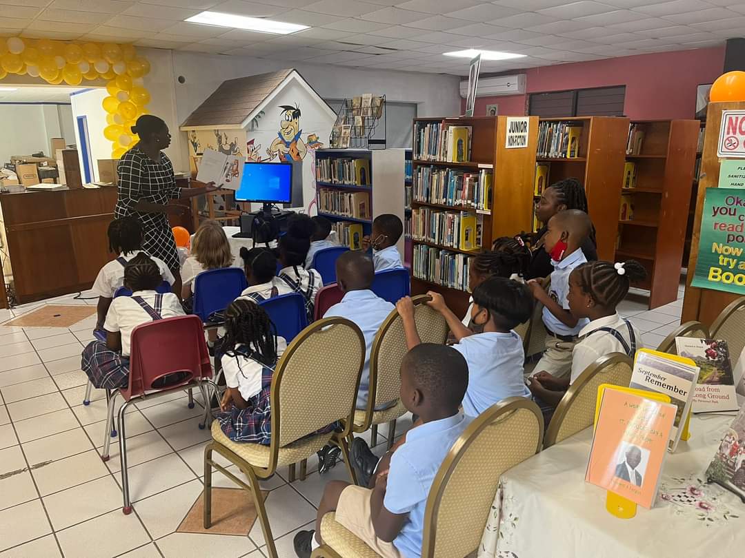 StAugustineMNI's tweet photo. Grade 1 had so much fun at the the Public Library! We appreciate the Library team for their story time fun and engaging us in your national library week activities. 
#staugustineprimary #NationalLibraryWeek2023 https://t.co/F0pMCc72Kr