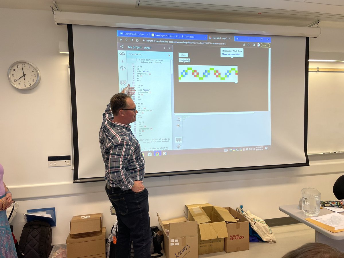 BonnieSears20's tweet image. Highlight…presenting with @MikeFitz157 finally!!! When we get to learn from each other great things happen. Design from artist @LeslieMuma3 in code!!! #IKMath2023