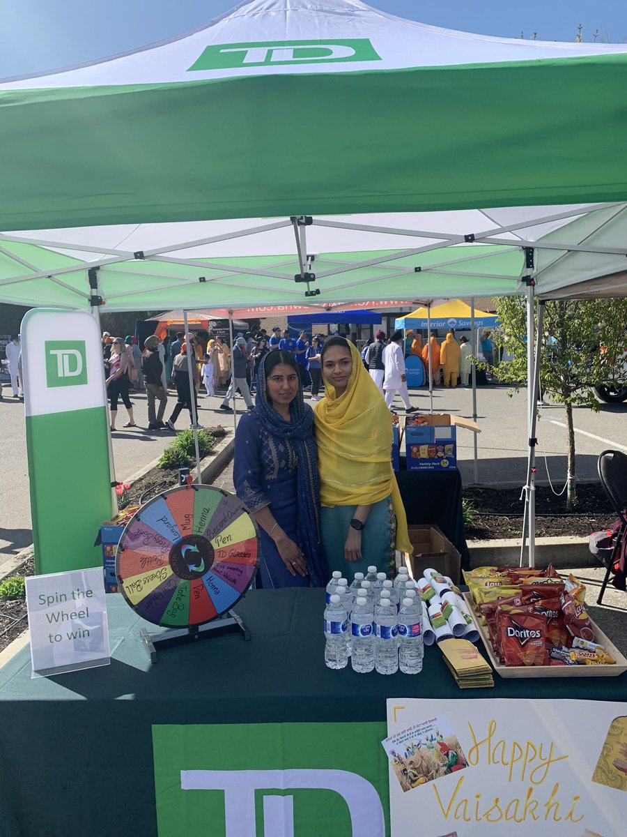 Great Vaisakhi  celebration in Kelowna today! Awesome to have the <a href="/TD_Canada/">TD (Canada)</a> crew out in full force!