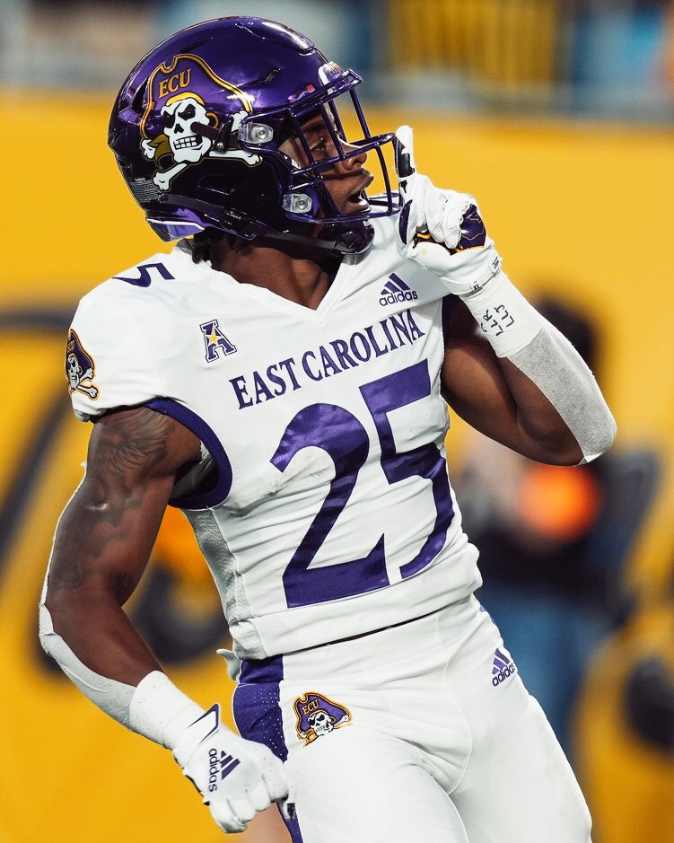 PFF College on Twitter "Baltimore is signing East Carolina RB Keaton Mitchell as a UDFA 🟣 54