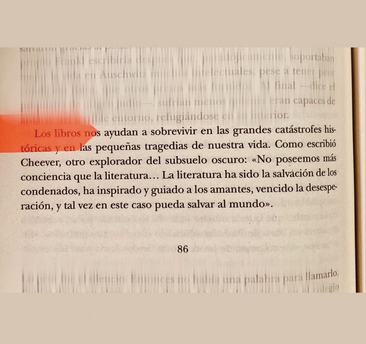 Cementedelibros's tweet photo. “Los libros nos ayudan a sobrevivir en las grandes catástrofes históricas y en las pequeñas tragedias de nuestra vida. Como escribió Cheever, otro explorador del subsuelo oscuro: No poseemos más…”
Autor: Irene Vallejo
Libro: El infinito en un junco
#cementeriodelibros https://t.co/9Psmc5YAE8