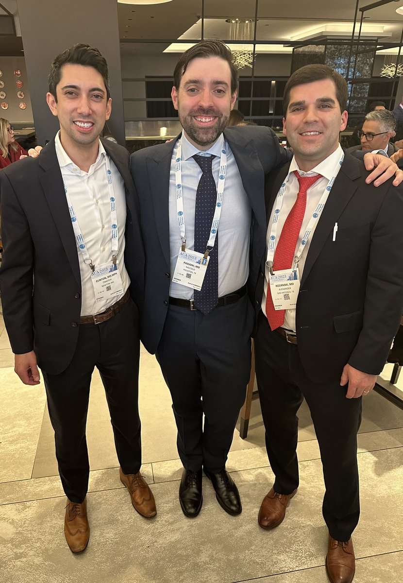 Alex Rozanski (@atrozanski) on Twitter photo Always good to catch up with the old co-residents <a href="/ClintonTim/">Tim Clinton</a> and <a href="/nmpassoni/">Niccolò</a>. <a href="/UTSWUrology/">UT Southwestern Urology</a> #AUA23 Always good to catch up with the old co-residents <a href="/ClintonTim/">Tim Clinton</a> and <a href="/nmpassoni/">Niccolò</a>. <a href="/UTSWUrology/">UT Southwestern Urology</a> #AUA23