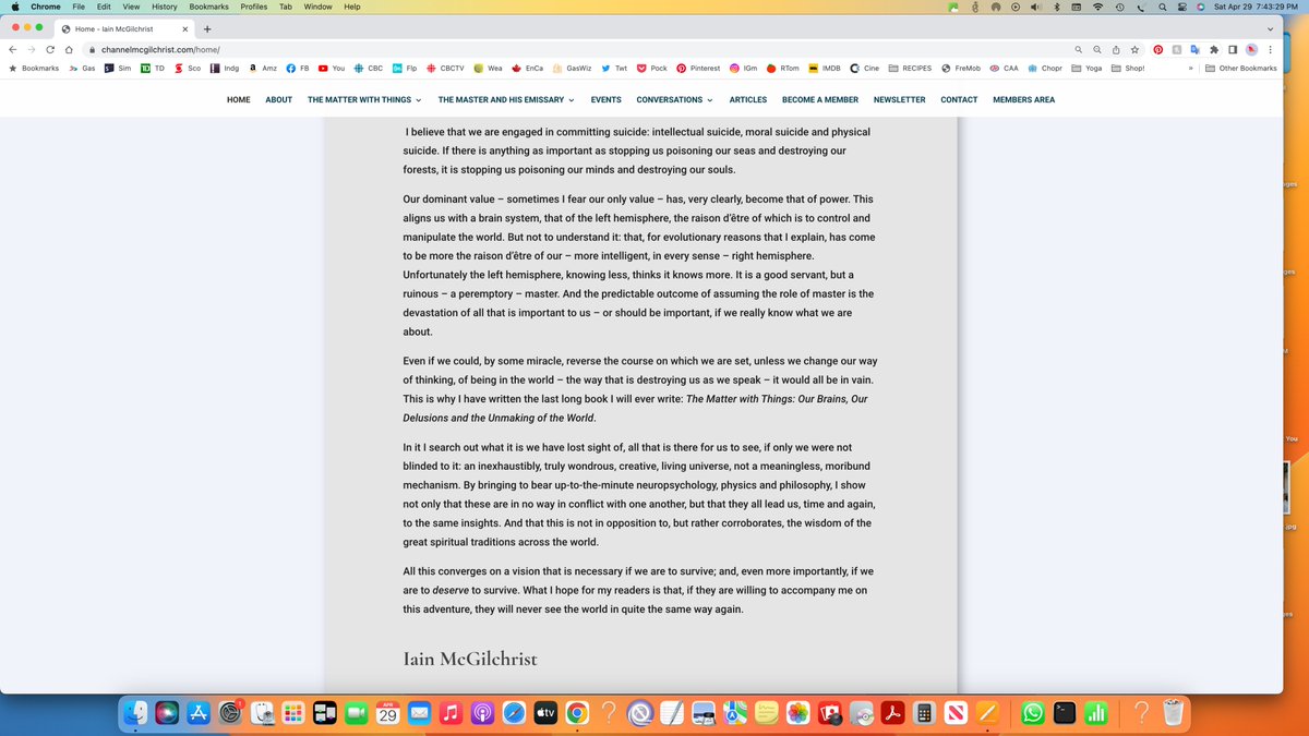 DianeLu10's tweet image. Why does it seem society&apos;s lost creativity? Film - remakes, sequels, prequels. Pop music - meh🤷‍♀️. Buildings- boxes🏢🏬. Surveillance cams. Psychiatrist &amp;amp; neuroscientist, Iain McGilchrist has a stunning theory. His channel below explains.⬇️ #DividedBrain #mindset #TheRealMatrix