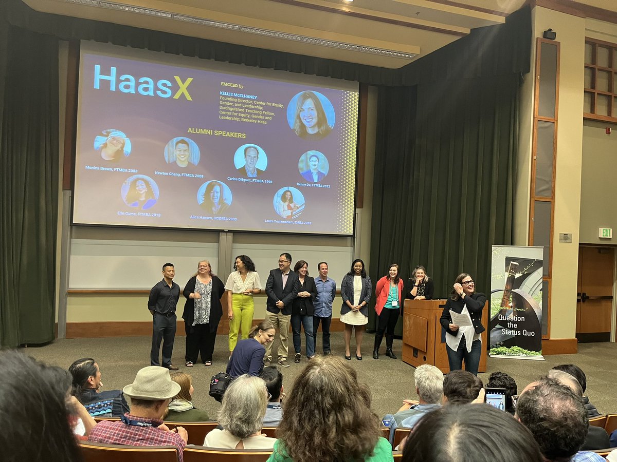 HaasX talks! Students always!  #haasalumni #haasreunion