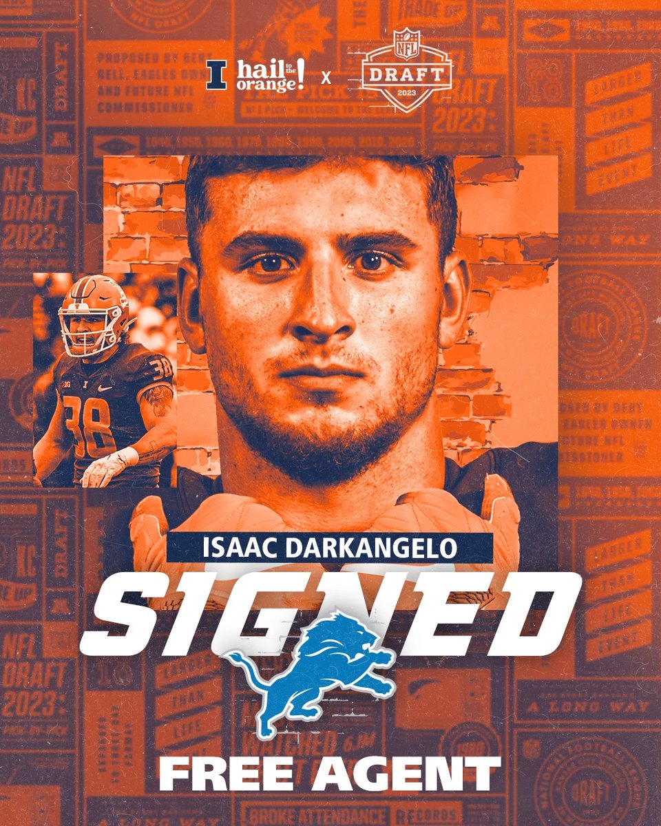 Illinois Football (@illinifootball) on Twitter photo Michigan kid is going to the <a href="/Lions/">Detroit Lions</a>
#Illini // #HTTO // #famILLy // <a href="/isaacdarkangelo/">Isaac Darkangelo</a> Michigan kid is going to the <a href="/Lions/">Detroit Lions</a>
#Illini // #HTTO // #famILLy // <a href="/isaacdarkangelo/">Isaac Darkangelo</a>
