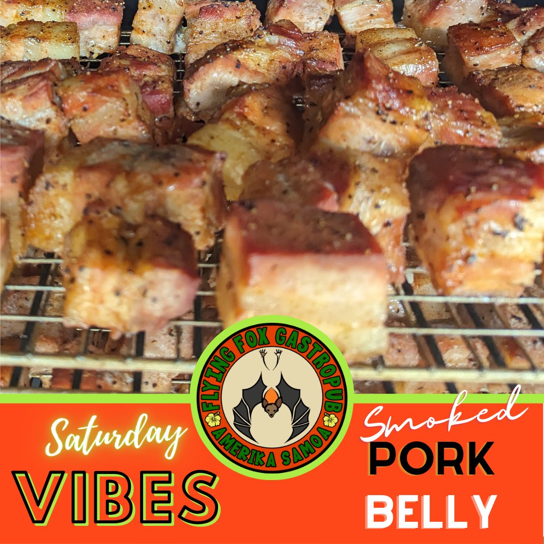 FlyingFoxBeerAS's tweet image. We've got smoked pork belly burnt ends this weekend! Melt in your mouth pork pieces - get them in one of our delicious rice bowls or with our new Miso Ramen Bowls! Dine in or get it delivered with the Talofa Eats App. Weekends are for Flying Fox!