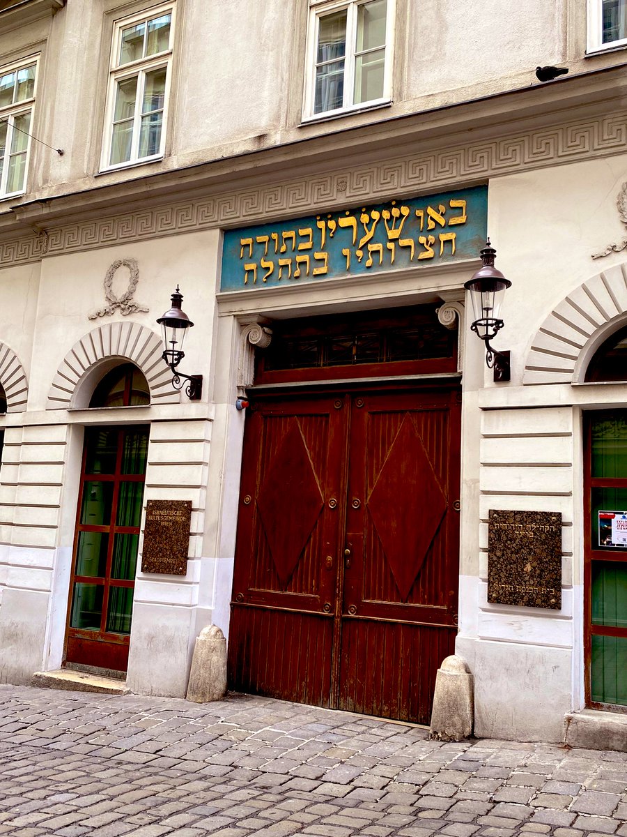 This is the Stadttemple in Vienna Austria. It’s the only synagogue to survive the war. While I didn’t get to go inside on my recent trip to Vienna, I did get to at least stand outside. My great grandparents got married at this synagogue 100 years ago this year.
