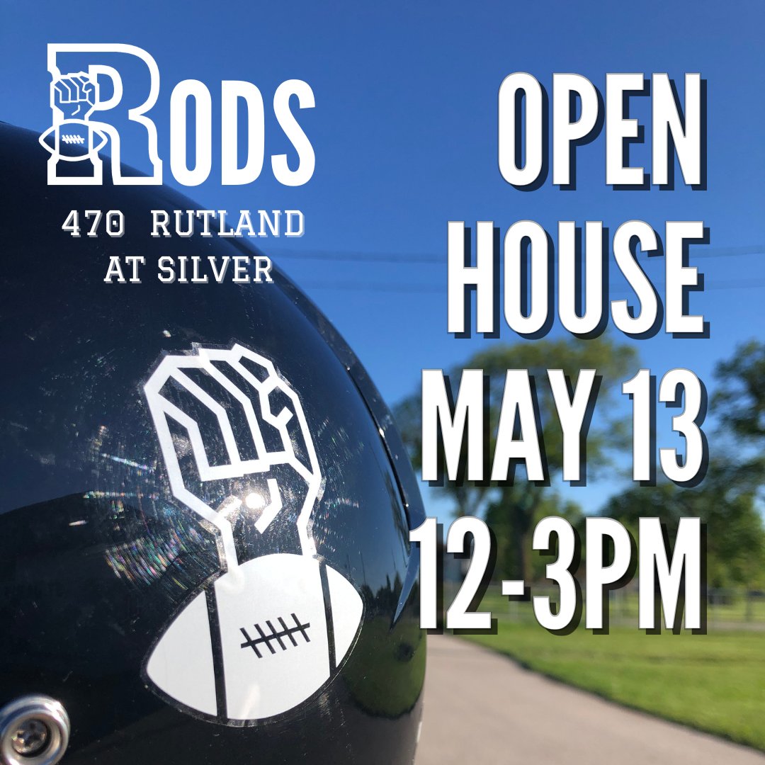 GoRods's tweet image. Saturday,  May 13, 2023 join us at the Rod's Clubhouse from 12-3pm for our first  open house of the season! Register for our 2023 tackle season in person. 

Register for Tackle Football Online - ages 8+: rodsfootball.com