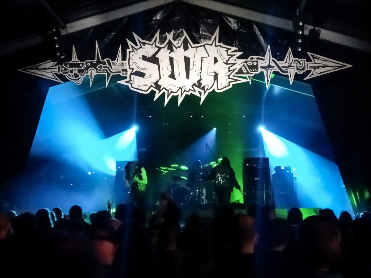 divinenothuman's tweet photo. Finally... SUFFERING HOUR live at Steel Warriors Rebellion Metal Fest 🇵🇹 🍻 💀

#SufferingHour #BlackMetal #Live #SteelWarriorsRebellion #Metal #MetalTwitter #MetalFest #liveshow https://t.co/XtYBeuz9jC