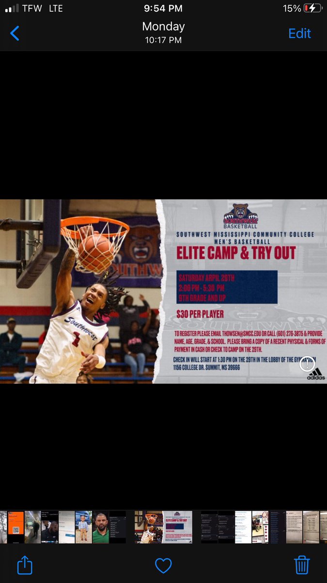 thank you <a href="/CoreySchmidt32/">Corey Schmidt</a> for letting me have the opportunity to come to your tryout.