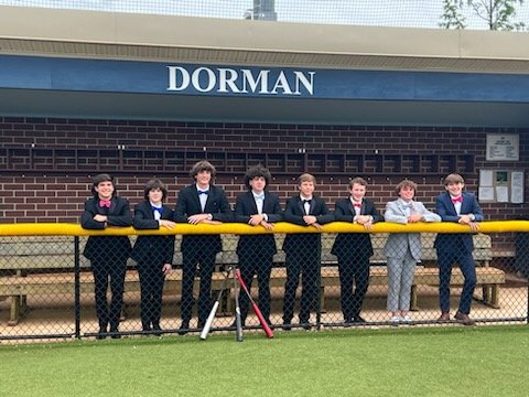 DormanBaseball's tweet photo. The boys have cleaned up nicely for the prom tonight! #ABC https://t.co/XkMvU11FU0