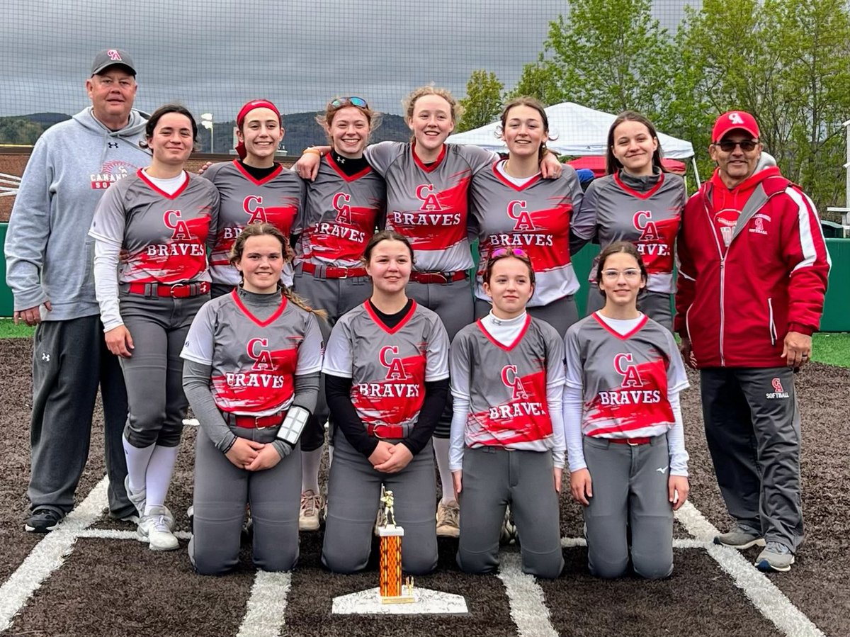 BRAVES WIN! Our <a href="/cdgasoftball_/">Canandaigua Softball</a> team won the Johnson City Tournament today. We defeated Chenango Forks in 8 innings 5-4 and then defeated Johnson City 5-3! Congratulations! We are #CanandaiguaProud! 👏👏👏